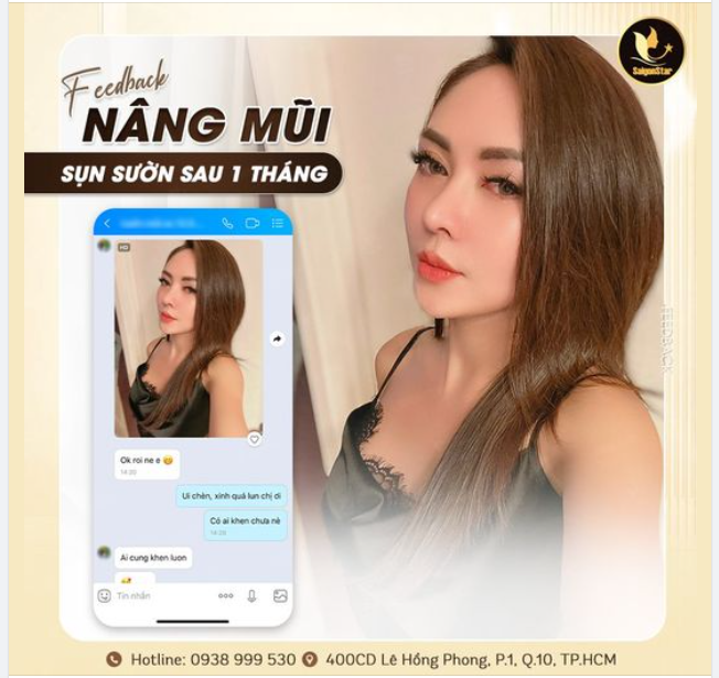 FEEDBACK SIÊU XỊN ĐẾN TỪ CHỊ KIM UYÊN NÂNG MŨI SỤN SƯỜN - THÀNH CÔNG SỬA LẠI MŨI HỎNG SAU 1 THÁNG