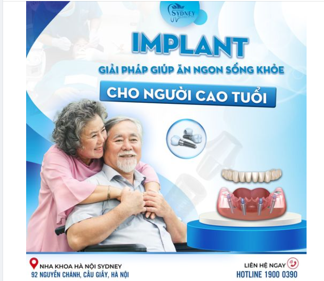 IMPLANT CHO NGƯỜI CAO TUỔI, GIẢI PHÁP GIÚP ĂN NGON SỐNG KHỎE