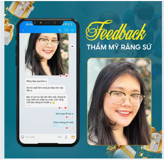 Sau khi thực hiện niềng răng tại một nha khoa kém uy tín, kết quả không được như mong muốn với tình trạng răng vẫn bị hô, lệch phải và kèm theo ố vàng xỉn màu.