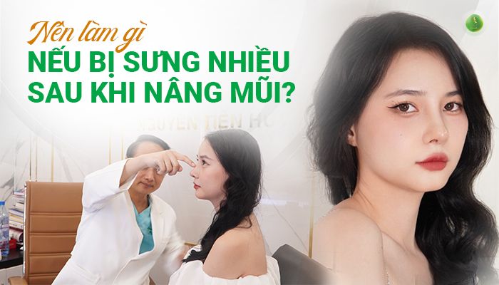 NÊN LÀM GÌ NẾU BỊ SƯNG NHIỀU SAU KHI NÂNG MŨI