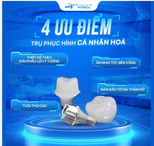 TRỤ PHỤC HÌNH CÁ NHÂN HÓA: BƯỚC TIẾN VƯỢT BẬC CỦA KỸ THUẬT NHA KHOA HIỆN ĐẠI