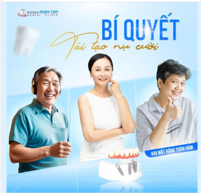 Bí quyết tái tạo nụ cười, Khi mất răng toàn hàm