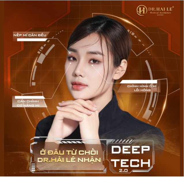 “Thổi hồn” cho đôi mắt lỗi hỏng sau 60 phút thực hiện sửa mí DEEPTECH tại Dr. Hải Lê