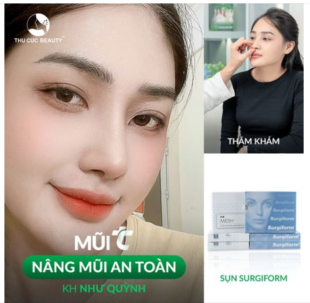 Khách Hàng Nâng mũi AN TOÀN cùng chuyên gia tại Thu Cúc