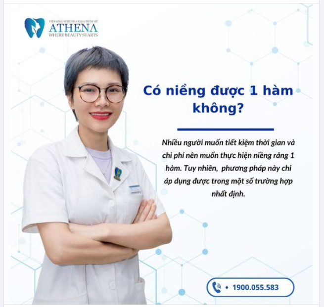 Niềng răng một hàm có được không?