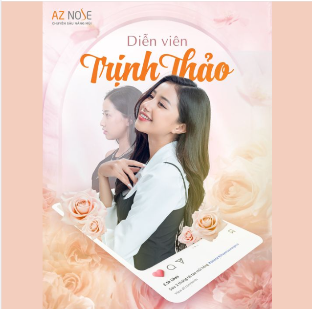 Thần thái rạng rỡ của diễn viên TrịnhThảo sau 2 tháng được "tái tạo mũi hỏng" bởi bác sĩ CKI. Đinh Xuân Sơn Tùng.