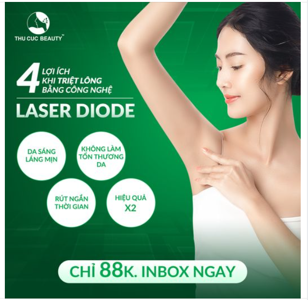 Những lợi ích khi triệt lông bằng công nghệ Diode Laser tại Thu Cúc