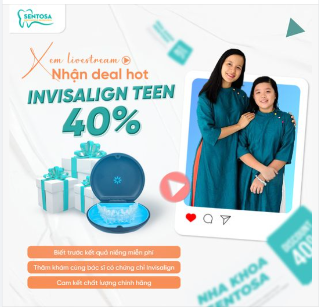 ĐẶT LỊCH XEM LIVESTREAM, NHẬN DEAL HOT NIỀNG RĂNG INVISALIGN CÙNG MC MINH TRANG