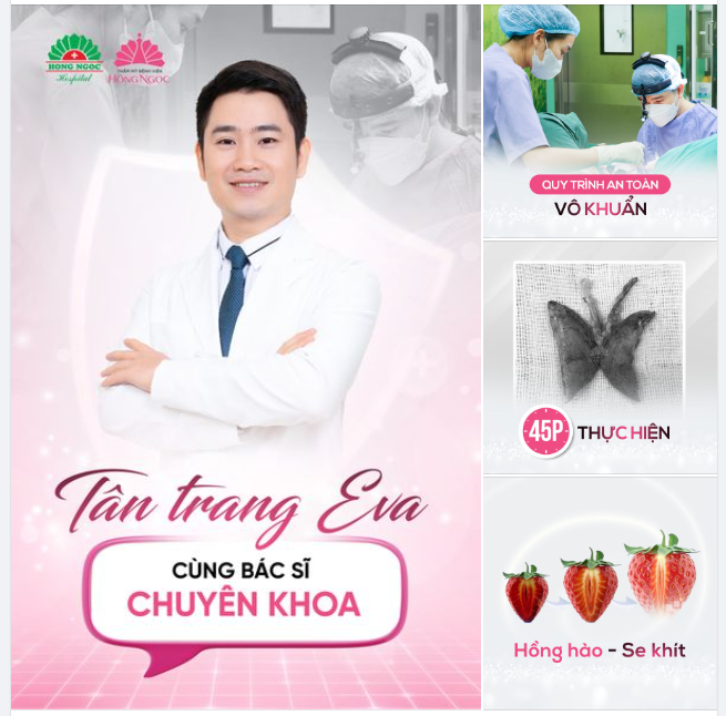 TÂN TRANG EVA CÙNG BÁC SĨ CHUYÊN KHOA TẠO HÌNH THẨM MỸ