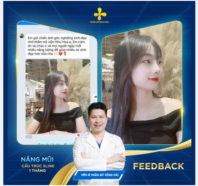 “Em gửi chiếc ảnh góc nghiêng xinh đẹp nhờ Thẩm mỹ Như Hoa”