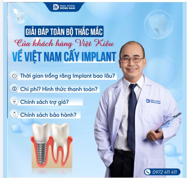 Việc lựa chọn một địa chỉ nha khoa uy tín để thực hiện cấy ghép Implant là quyết định quan trọng, đặc biệt khi bạn đang sinh sống ở nước ngoài.