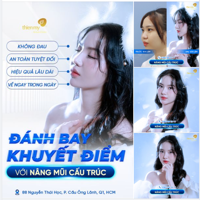 Đánh bay khuyết điểm với nâng mũi cấu trúc