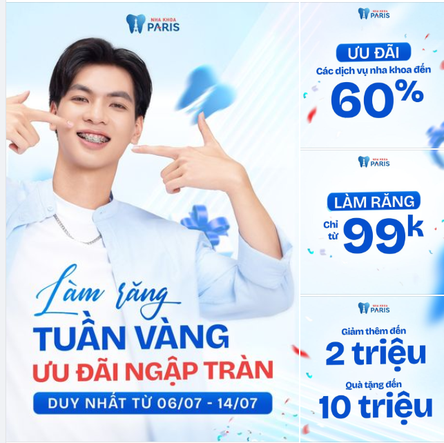 LÀM RĂNG TUẦN VÀNG - NGẬP TRÀN ƯU ĐÃI
