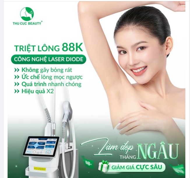 Hiệu quả duy trì dài lâu, lông mọc lại mềm mảnh, chậm và thưa dần theo thời gian