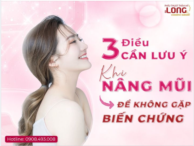 3 ĐIỀU CẦN LƯU Ý KHI NÂNG MŨI ĐỂ TRÁNH BIẾN CHỨNG
