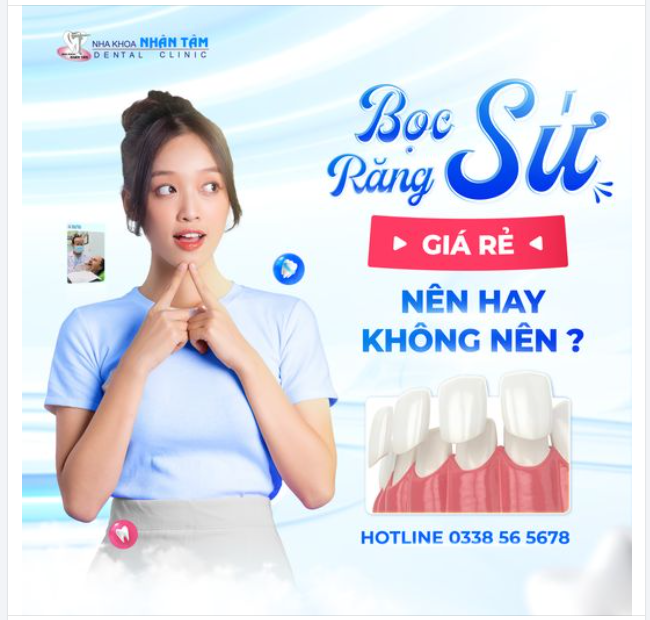 BỌC RĂNG SỨ GIÁ RẺ NÊN HAY KHÔNG NÊN?