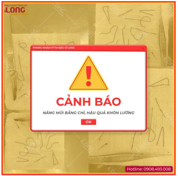 TẠI SAO BÁC SĨ KHUYẾN CÁO KHÔNG NÊN NÂNG MŨI BẰNG CHỈ?