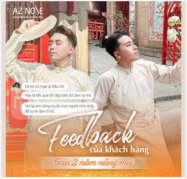 Trung bình sự "dễ thương" của khách hàng khi AZ NOSE xin phép chia sẻ feedback lên Fanpage