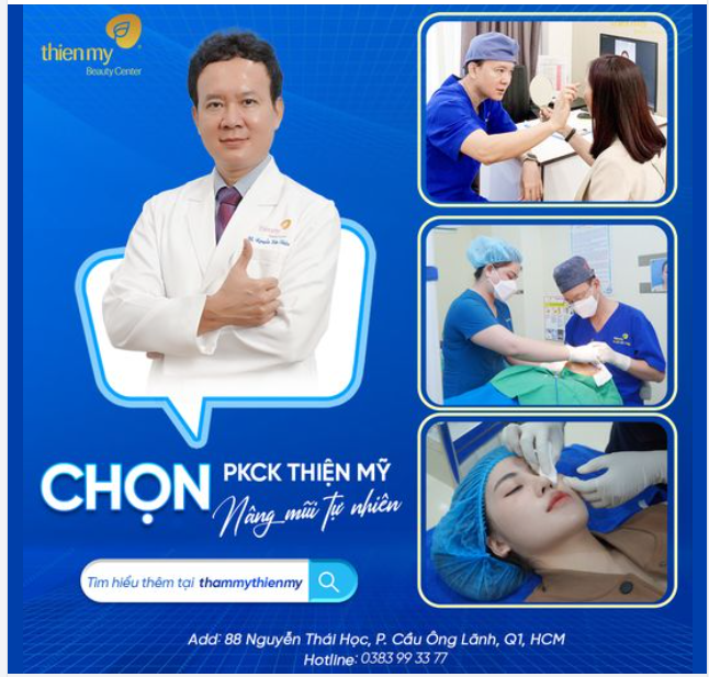 Nâng mũi tự nhiên tại PKCK Thiện Mỹ