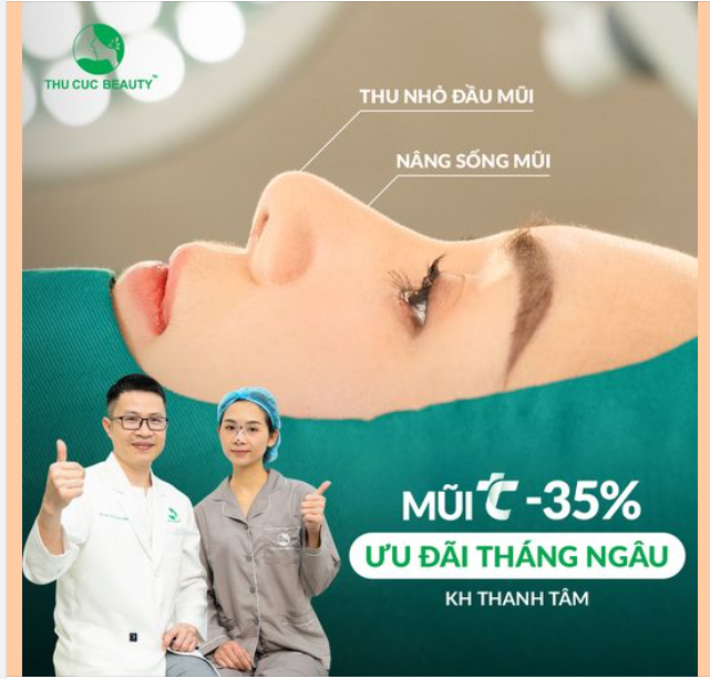 Nâng mũi Không đau. Sinh hoạt bình thường ngay sau PT