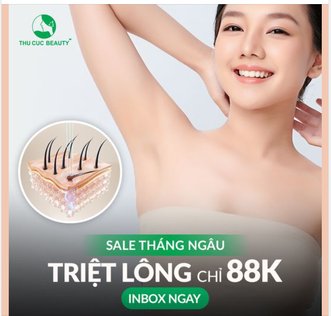 Siêu Sale Tháng Ngâu - Triệt lông chỉ 88K