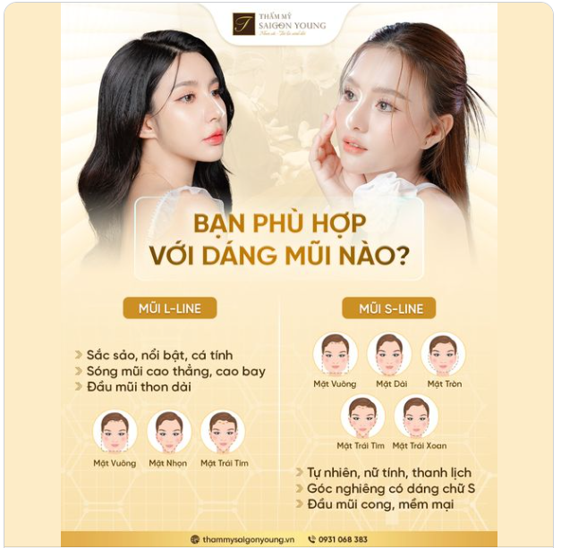 Nâng L-line - đẹp sang, “chanh sả” S-line thanh lịch, đẹp tự nhiên.