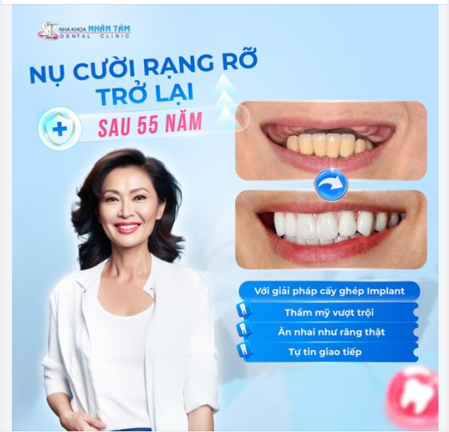 Quyết định tạm biệt hàm giả, nụ cười đã rạng rỡ trở lại sau 55 năm