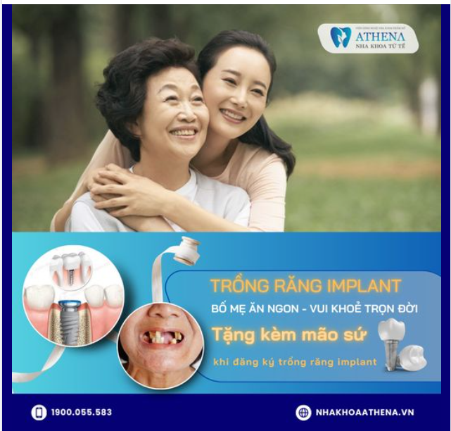 Trồng răng Implant - món quà yêu thương dành tặng cho bố Mẹ