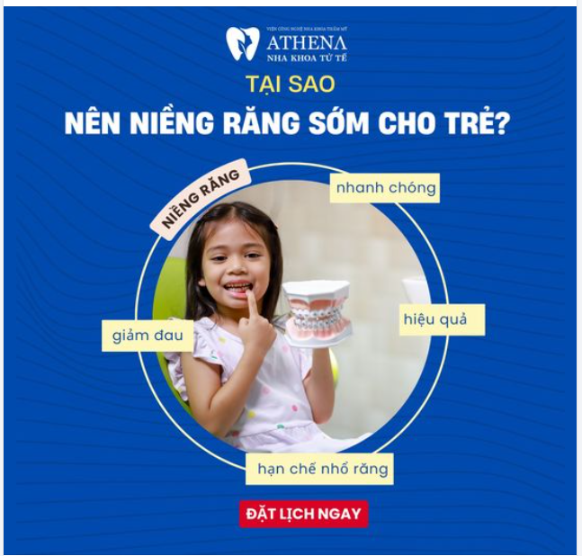 Tại sao nên niềng răng sớm cho trẻ