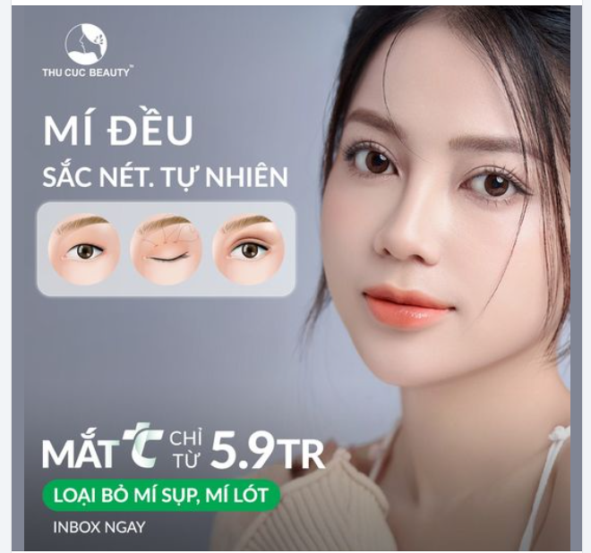 Thu sang đón mí đều sắc nét tự nhiên
