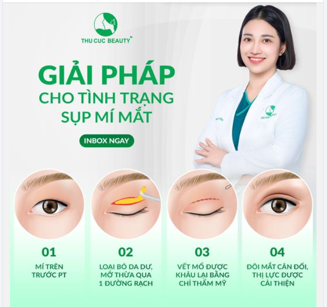 Đôi mắt sụp mí khiến bạn mất tự tin? Đừng lo, thực hiện Mắt TC tại Thu Cúc được tùy chỉnh riêng cho từng trường hợp, đảm bảo mang lại kết quả tối ưu cho bạn!