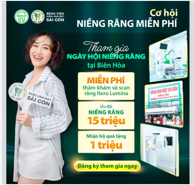 Cơ Hội Niềng Răng Miễn Phí Khi Tham Gia Ngày Hội Chỉnh Nha Tại Biên Hòa - Thích Mê Luôn Niềng-er Ơi!!!