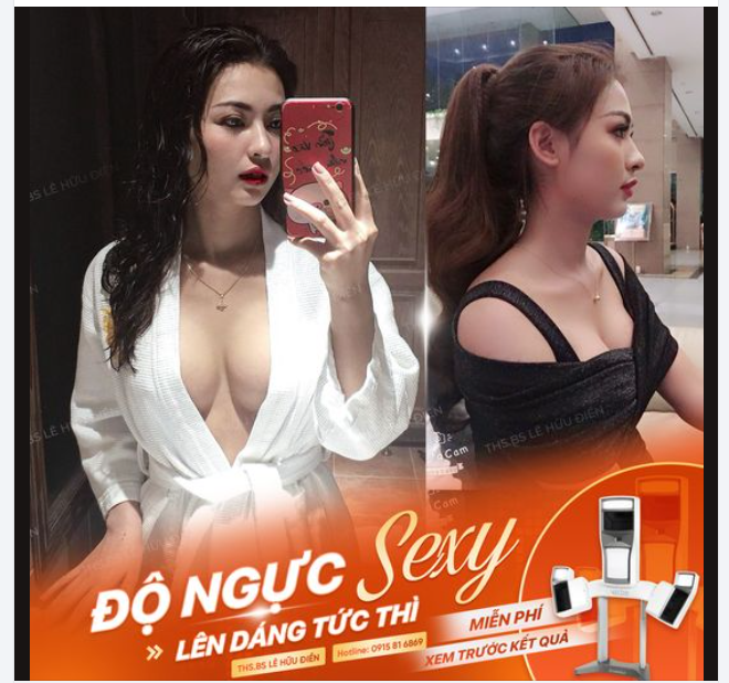 ĐỘ NGỰC SEXY, LÊN DÁNG TỨC THÌ