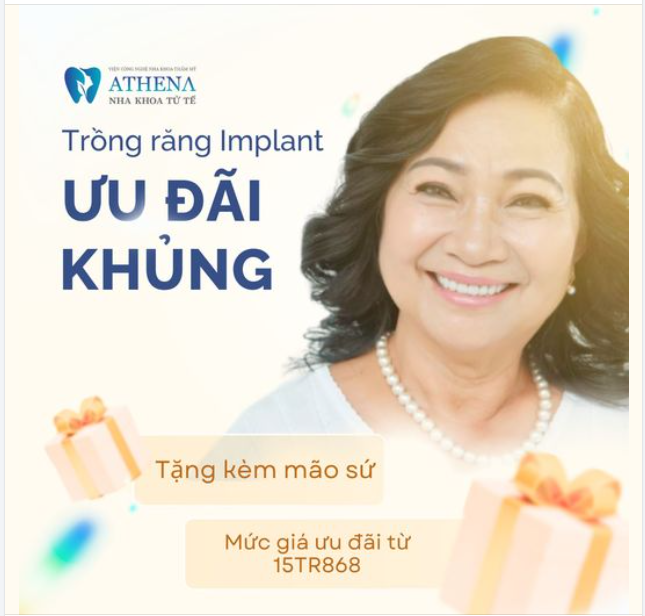 Trồng răng implant ưu đãi khủng