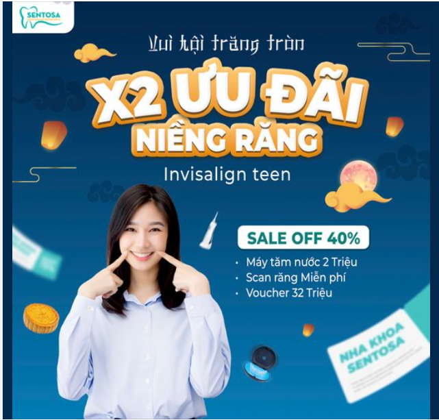 VUI HỘI TRĂNG TRÒN - X2 ƯU ĐÃI NIỀNG RĂNG INVISALIGN TEEN