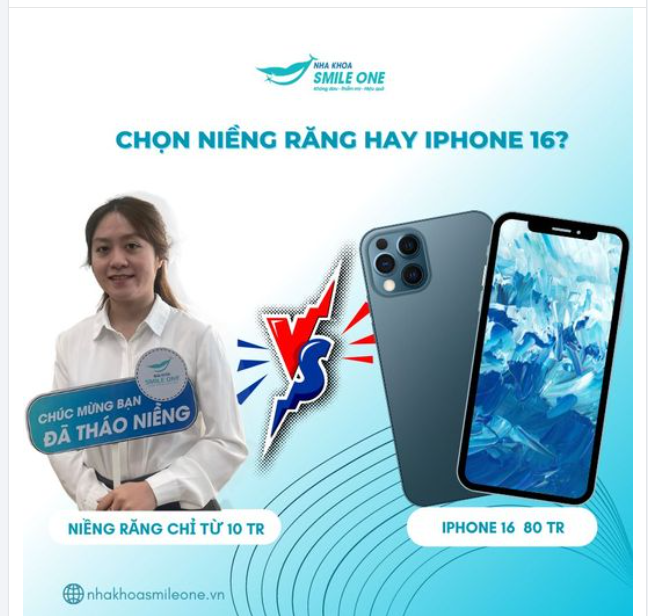 CHỌN NIỀNG RĂNG HAY IPHONE 16???