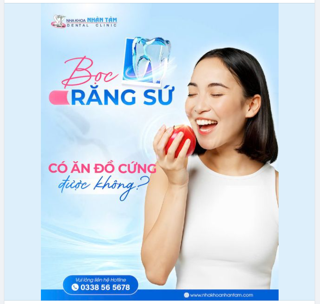 Bọc răng sứ có ăn đồ cứng được không?