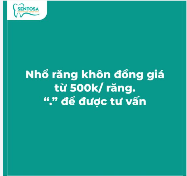 ĐỒNG GIÁ NHỔ RĂNG KHÔN VỚI ƯU ĐÃI TỪ 500K/RĂNG