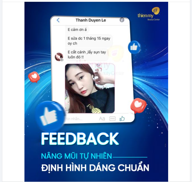 FEEDBACK Mỗi lời khen, mỗi nụ cười hài lòng của quý khách hàng sau khi trải nghiệm dịch vụ chính là nguồn động lực to lớn để PKCK Thiện Mỹ hết mình phục vụ khách hàng