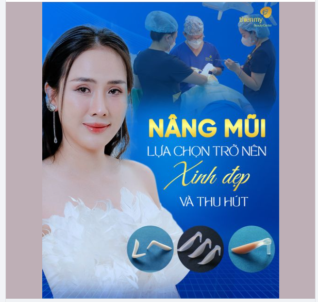 "ZOOM" cận cảnh hình ảnh nâng mũi tại PKCK Thiện Mỹ