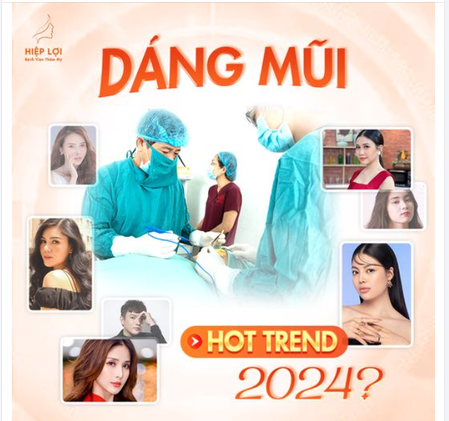 Dáng mũi HOT TREND cho năm 2024??