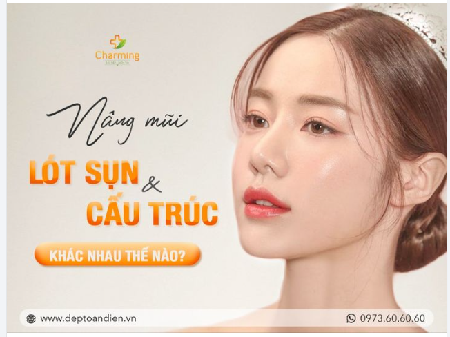 SỰ KHÁC BIỆT GIỮA NÂNG MŨI LÓT SỤN VÀ NÂNG MŨI CẤU TRÚC