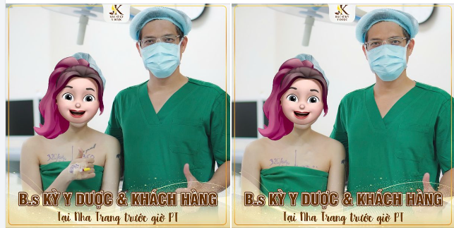 Chuẩn bị bước vào ca phẫu thuật tân trang V1 nhưng chị khách vẫn rất vui vẻ, rạng rỡ tươi vui