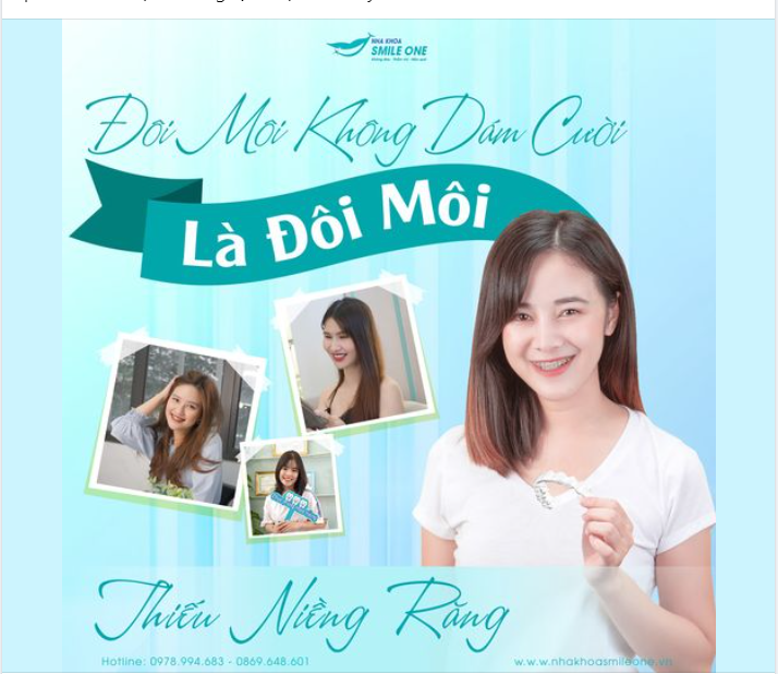 ĐÔI MÔI KHÔNG DÁM CƯỜI LÀ ĐÔI MÔI THIẾU NIỀNG RĂNG