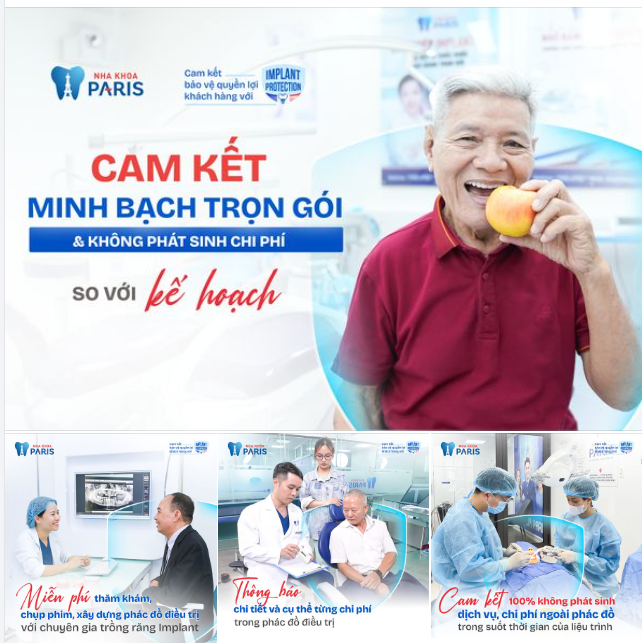 PARIS IMPLANT PROTECTION TRỒNG RĂNG AN TOÀN VĨNH VIỄN