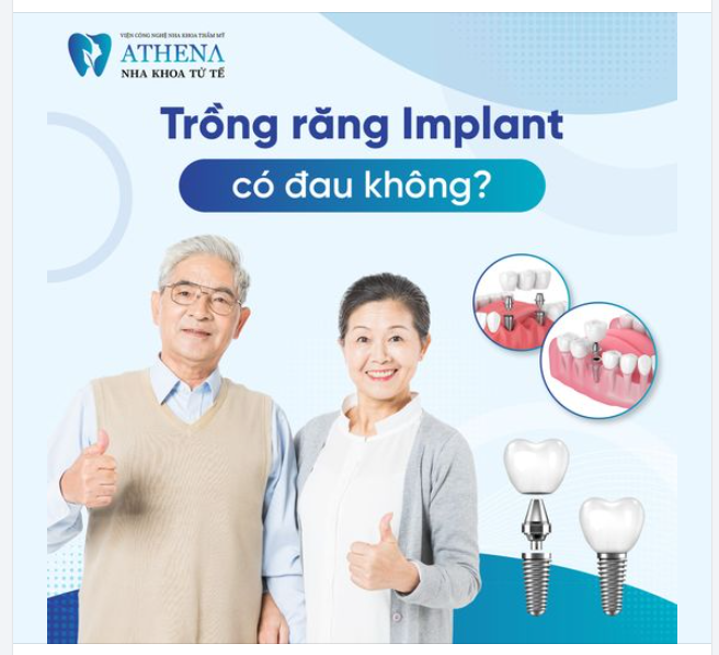 Trồng răng implant có gây đau đớn