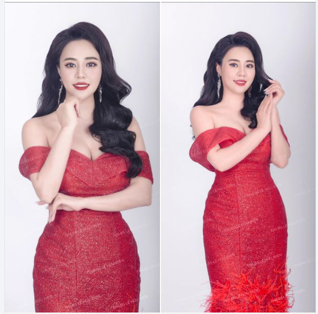 Hoa hậu Kim Oanh vô cùng ngọt ngào và quyến rũ với đầm bó sát, khoe khéo đường cong 3 vòng hoàn hảo.