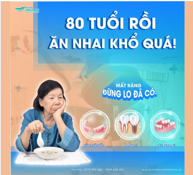 "80 TUỔI RỒI ĂN NHAI KHỔ QUÁ"