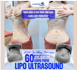 KIẾN TẠO DÁNG THON SAU 60 PHÚT GIẢM MỠ CÔNG NGHỆ LIPO ULTRASOUND