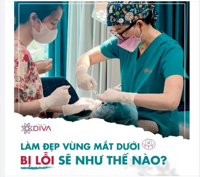 LÀM ĐẸP VÙNG MẮT DƯỚI BỊ LỖI SẼ NHƯ THẾ NÀO?